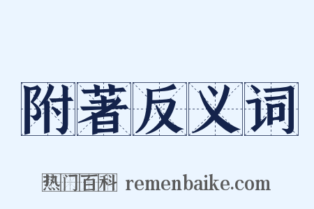 附著反义词是什么意思的图片